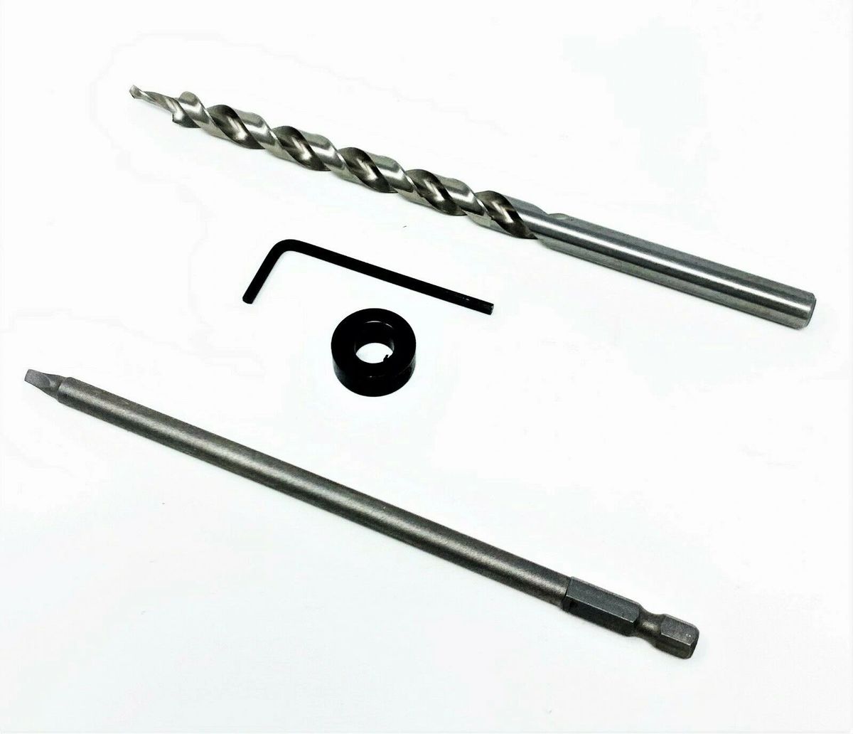 3/8inch Works with KREG Pocket Hole Drill Bit Set with depth ring and